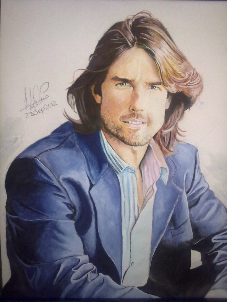 My Painting of Tom Cruise by John Cena